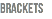 brackets